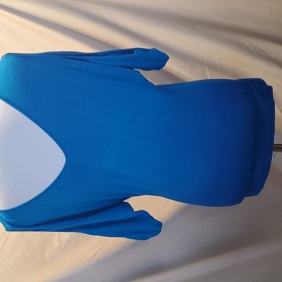 bebe Swoop Neck Ombre Top SZ XS - Picture 4 of 6